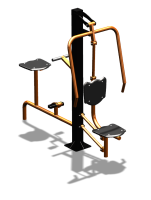 Уличный тренажер "Жим от груди Вело" УТ321 в Саранске