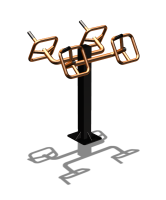 Уличный тренажер  "Штурвал двойной"  УТ201 в Саранске