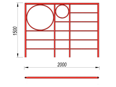 Шведская стенка с кольцами МАФ 3502 в Саранске