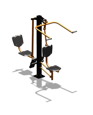 Уличный тренажер "Верхняя тяга Жим ногами" УТ322 в Саранске