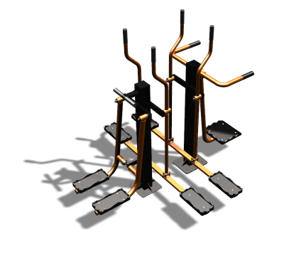 Уличный тренажер "Шпагат Маятник Лыжник двойной" УТ335 в Саранске