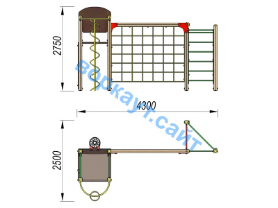 Детский спортивный комплекс Игровой ДСК 3111 в Саранске Детский спортивный комплекс Игровой ДСК 3111 в Саранске