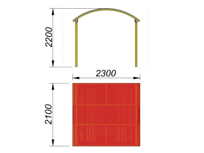 Навес судейский МАФ 4004 в Саранске