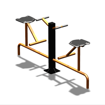 Уличный тренажер  "Твистер сидя двойной"   УТ216 в Саранске