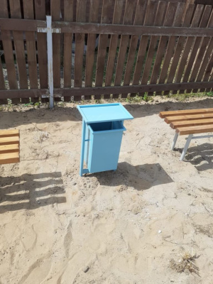 Урна с крышкой МАФ 1631 в Саранске