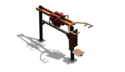 Силовой уличный тренажер  "Жим сидя"  УТ412 в Саранске
