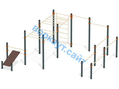 Спортивный комплекс воркаут ВС-50 в Саранске
