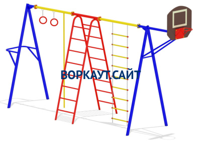 Гимнастический комплекс с баскетбольным щитом МАФ 3001 в Саранске Гимнастический комплекс с баскетбольным щитом МАФ 3001 в Саранске
