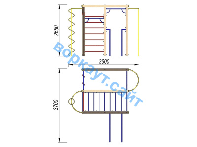 Детский спортивный комплекс Гимнастический ДСК 3107 в Саранске