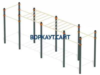 Воркаут рукоход с турниками ВС-23 в Саранске