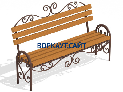 Лавочка кованная МАФ 1606 в Саранске