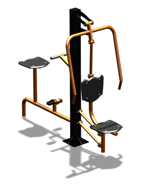 Уличный тренажер "Жим от груди Вело" УТ321 в Саранске