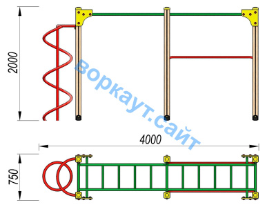Детский спортивный комплекс ДСК 3104 в Саранске