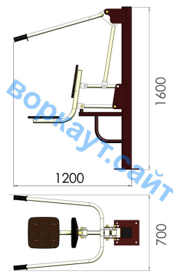 Уличный тренажер "Тяга сверху" УТ 001 в Саранске