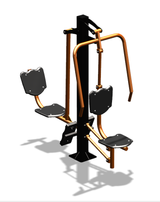Уличный тренажер "Жим от груди Жим ногами" УТ304 в Саранске
