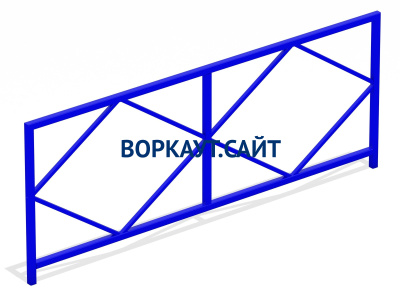 Ограждение площадки МАФ 5001 в Саранске