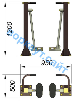 Уличный тренажер "Ходьба в пространстве" УТ 005 в Саранске