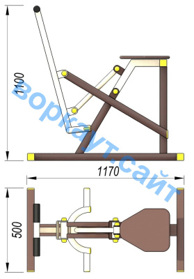 Уличный тренажер "Наездник " УТ 006 в Саранске