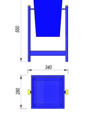 Урна МАФ 1630 в Саранске