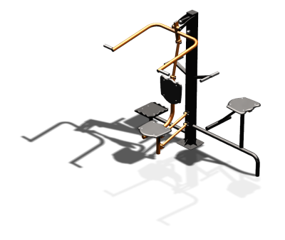 Уличный тренажер "Верхняя тяга Твистер стоя Твистер сидя" УТ336 в Саранске