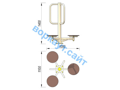 Уличный тренажер Орбита УТ 011 в Саранске