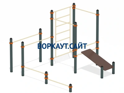 Спортивный комплекс воркаут ВС-43 в Саранске