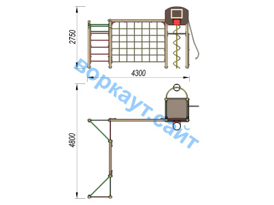 Детский спортивный комплекс ДСК 3112 в Саранске