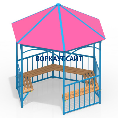 Беседка с лавками МАФ 4120 в Саранске