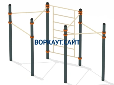 Воркаут турник разноуровневый с шведской стенкой ВС-25 в Саранске