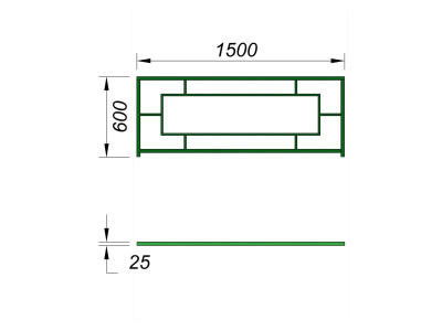 Ограждение площадки МАФ 5000 в Саранске