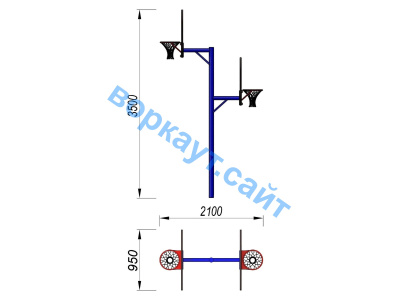 Баскетбольный щит двойной СИО 3511 в Саранске