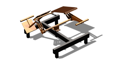 Силовой уличный тренажер  "Пресс Гиперэкстензия"  УТ420 в Саранске